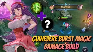 GUINEVERE 1 FIRST SKILL 1 KILL | TOP GLOBAL GUINEVERE BUILD | EMBLEM SETUP |  MOBILE LEGENDS