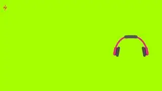 headphones | green screen animation