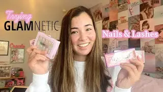 Glamnetic lashes & press-on nails haul + tutorial on Asian eyes