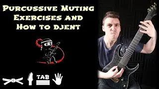 How to do mute notes on the guitar. Percussive Muting explained with exercises.