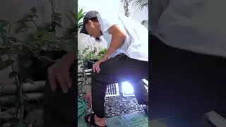 Tes ketahanan air lampu solar 