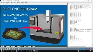 MasterCam X5 || POST CNC program From MasterCAM X5 To CNC SIMULATOR