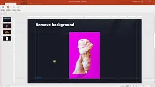 Remove background from a picture in PowerPoint