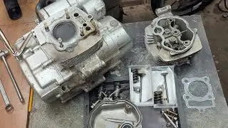 Motorcycle engine strip down for beginners - The head and block.
