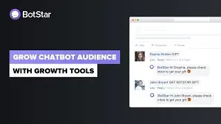 BotStar Ultimate Chatbot Course #7 -  Grow Your Chatbot Audience with Growth Tools