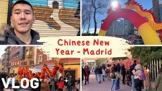 Exploring Madrid USERA District (chinatown) for Chinese New Year! (Madrid Vlog)