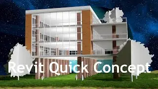 Quick Building Concept - procreate to Revit to Blender