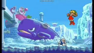 アクションゲームツクールMV ロックマンロールちゃん パワーバトルファイターズ ガッツマンステージとアイスマンステージの比較 PIXEL GAME MAKER MV Mega Man