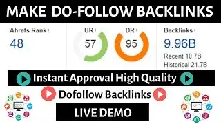 Make Instant Approval High Quality Do-follow Backlink using Blogger || DA-95||