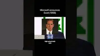 Microsoft announcing the launch of Excel (1998)