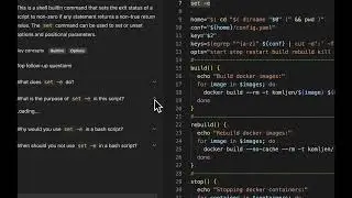 Explain any piece of code line-by-line using AI