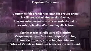 Requiem d'automne - Charles Guérin lu par Yvon Jean