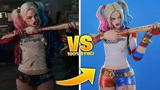FORTNITE DANCES IN REAL LIFE 100% IN SYNC! #2 (Harley Quinn)