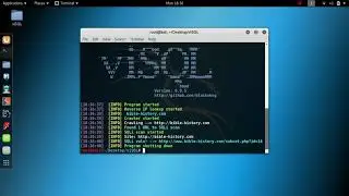Kali Linux   viSQL Scanning website for SQL vulnerabilities