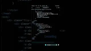 flip card animation using html and css | #html #css #animation #developer #frontend #web #shorts