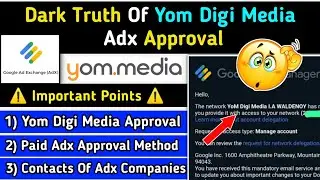Yom Digi Media Adx Approval | google adx approval | best google adx ad network
