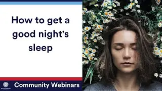 Getting A Good Night's sleep