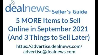 5 MORE Items to Sell Online in September 2021 (And 3 Things to Sell Later)