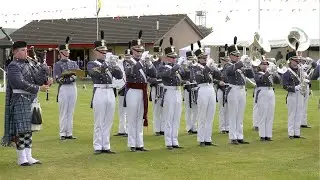 Regimental Blues by Citadel Regimental Band & Pipes USA at 2024 Crieff Highland Gathering Scotland