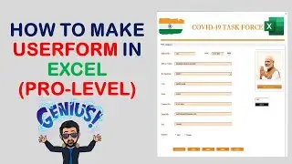 How to make Userform In Excel | VBA | Add | Delete | Update | Make it look like Applications.
