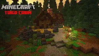 Minecraft Timelapse | Taiga Starter Cabin