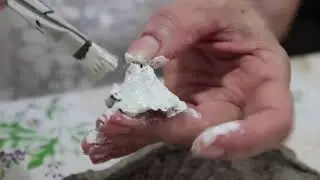 Artesanato com massa de papel