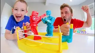 Father & Son EPIC BATTLE ROBOTS! / Rock-Em Sock-Em !