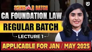 Business Laws CA Foundation | CA Foundation Jan 25/ May 25 | Lec1 | CA Deepika Rathi#cafoundation