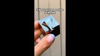 3 Natural Geometries of Pyrite Crystals