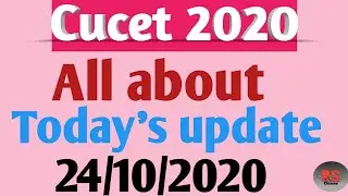 Update for different central universities till now || 24/10/2020 ||Cucet 2020 || RS Classes