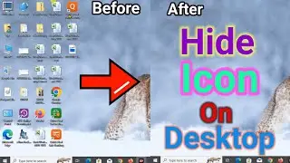Show or Hide Icons/Folder in Your Desktop..How to Hide Desktop Icons in Windows 10 #icons #folder