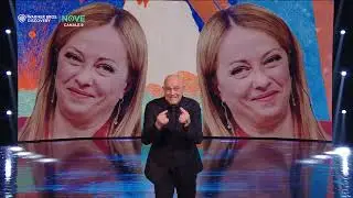 Il meglio del Monologo di Crozza sull' unico amico vero della Meloni, Bonaccini!