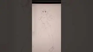 Delineando el dibujo #animeart #dibujoanime #dibujante
