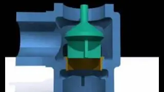 non return valve animation and cross section