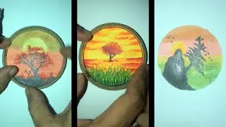 3 Easy Tree Scenery | Drawing for Beginners #viralvideo #scenerydrawing #tutorial #colorpendrawing