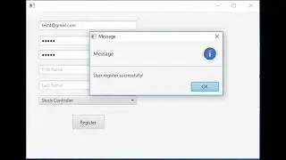 #25 JavaFx and SQL Server Tutorials | User Registration (2)