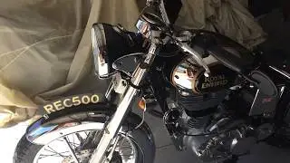 2015 Custom Built Royal enfield C5 Chrome Burges-Style Replica Vintage Muffler