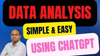How to Use ChatGPT for Data Analysis|| ChatGPT for Data Analysis Technique|| Simple & Easy||