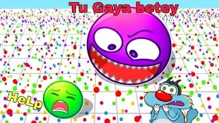 Eat or Be EATEN  Roblox | Oggy Become A Big Ball Jack Taplu Bob Gameplay Funny Hindi
