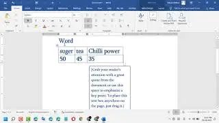 How to Rotate Tables in MICROSOFT Word