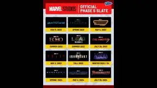 MARVEL ALL UPCOMING MOVIES PHASE 5 