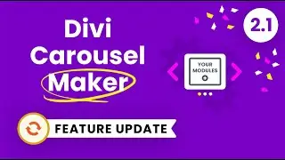 Divi Carousel Maker Plugin Feature Update 2.1