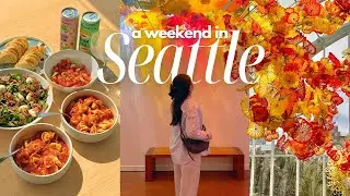 living in seattle ☀️ things to do, chihuly glass gardens, sunrise hike, cooking with friends