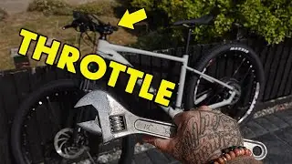 Pt. 2 Convert ANY bike into an EBIKE! **THROTTLE & DISPLAY FITTING GUIDE**