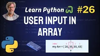 Array Values from User Input | Searching in Array  - Python Full Course 🐍 2024