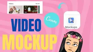 CANVA NEW Mockup feature VIDEO MOCKUP!