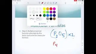 Molecular Formulas Notes