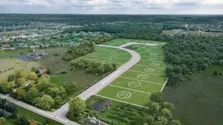 Land Subdivision 3D Animation with Real Drone Footage