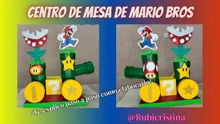 CENTRO DE MESA DE MARIO BROS #centrodemesa #mariobros