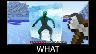 Minecraft wait what meme part 299 realistic minecraft ice block